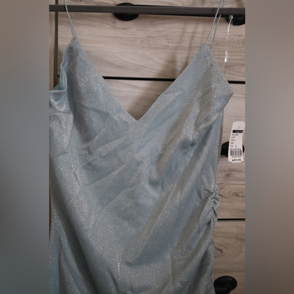 Blue Shimmery Dress